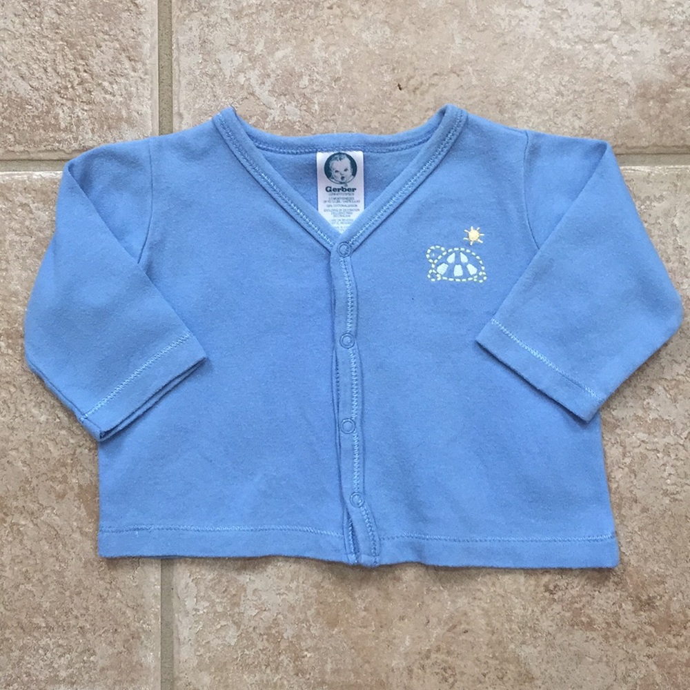 Gerber Snap Front Turtle Cardigan Sweater